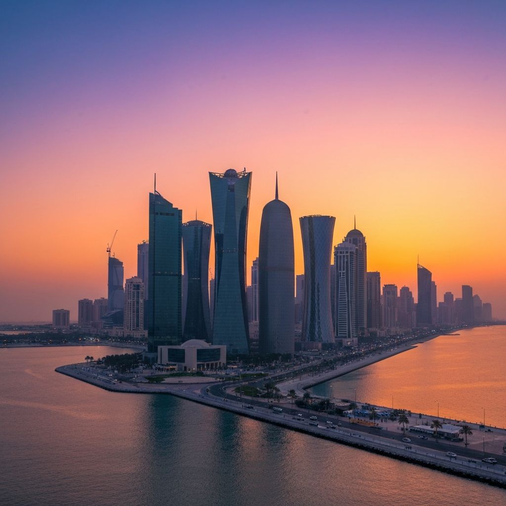 Doha Qatar Skyline
